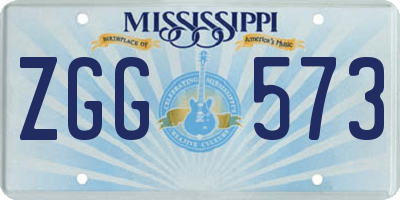 MS license plate ZGG573