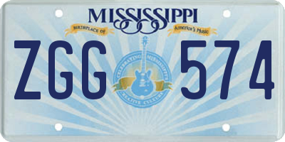 MS license plate ZGG574