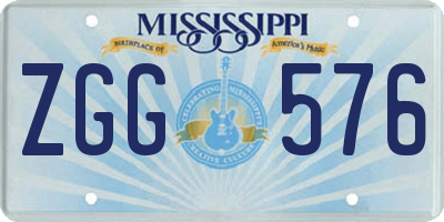 MS license plate ZGG576