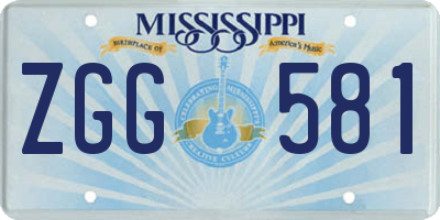 MS license plate ZGG581