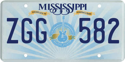 MS license plate ZGG582