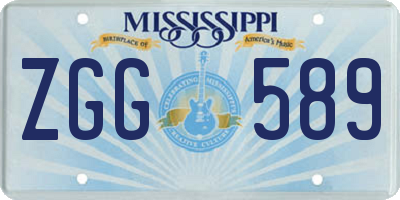 MS license plate ZGG589