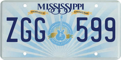 MS license plate ZGG599