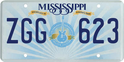 MS license plate ZGG623