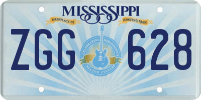 MS license plate ZGG628