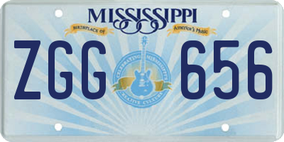 MS license plate ZGG656