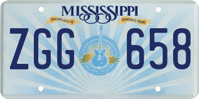 MS license plate ZGG658