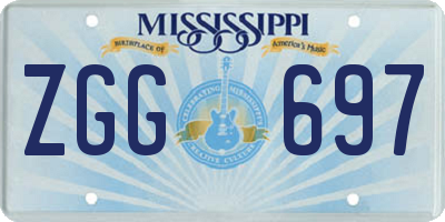 MS license plate ZGG697