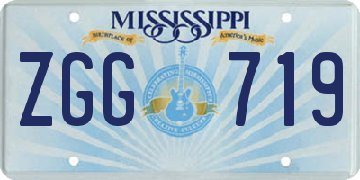 MS license plate ZGG719