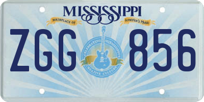 MS license plate ZGG856