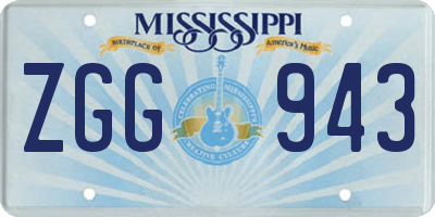 MS license plate ZGG943
