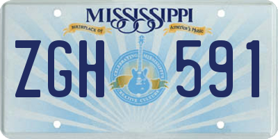 MS license plate ZGH591