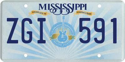 MS license plate ZGI591