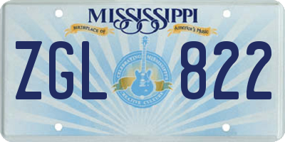 MS license plate ZGL822