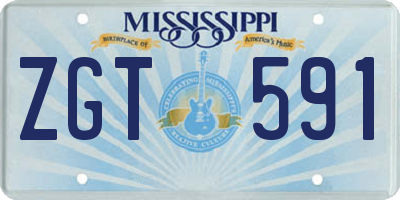 MS license plate ZGT591