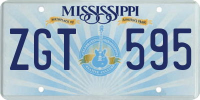 MS license plate ZGT595