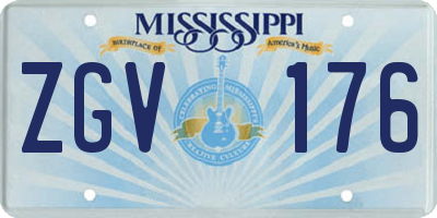 MS license plate ZGV176