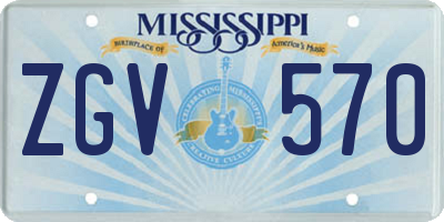 MS license plate ZGV570