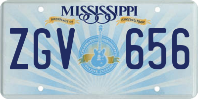 MS license plate ZGV656