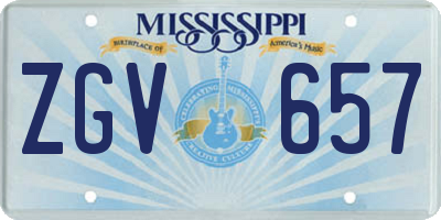 MS license plate ZGV657