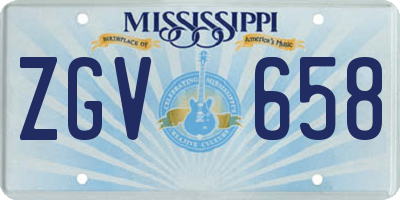 MS license plate ZGV658