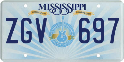 MS license plate ZGV697