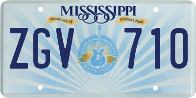 MS license plate ZGV710