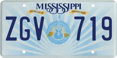 MS license plate ZGV719