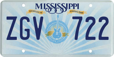 MS license plate ZGV722