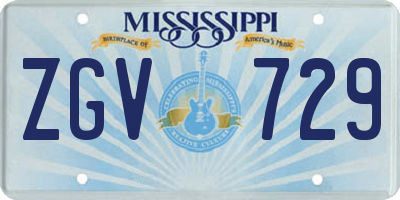 MS license plate ZGV729