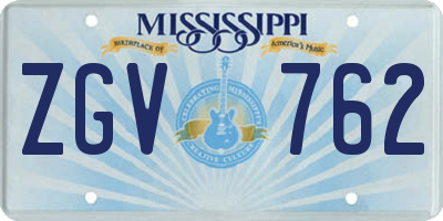 MS license plate ZGV762