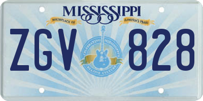 MS license plate ZGV828