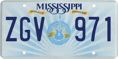 MS license plate ZGV971