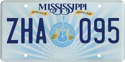 MS license plate ZHA095