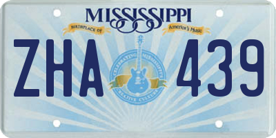 MS license plate ZHA439