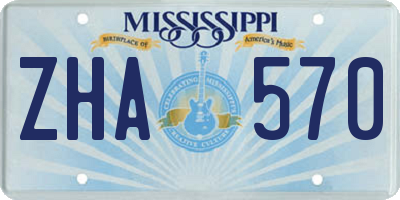 MS license plate ZHA570