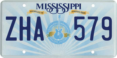 MS license plate ZHA579