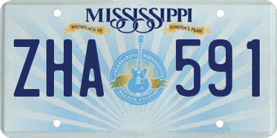 MS license plate ZHA591