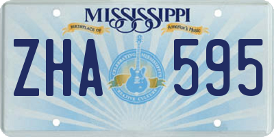 MS license plate ZHA595