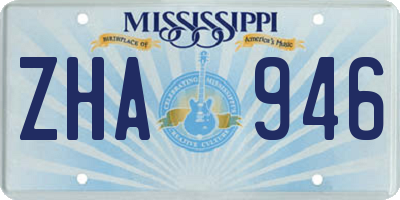 MS license plate ZHA946