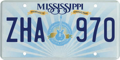 MS license plate ZHA970