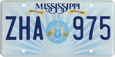 MS license plate ZHA975