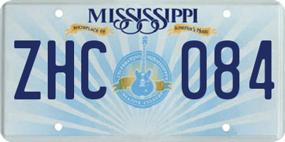 MS license plate ZHC084
