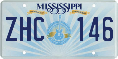 MS license plate ZHC146