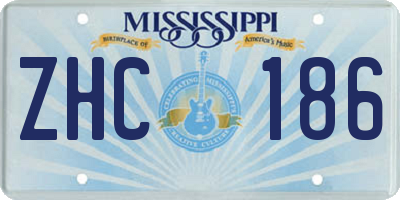 MS license plate ZHC186