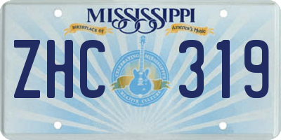 MS license plate ZHC319
