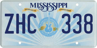 MS license plate ZHC338