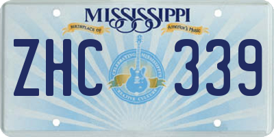 MS license plate ZHC339