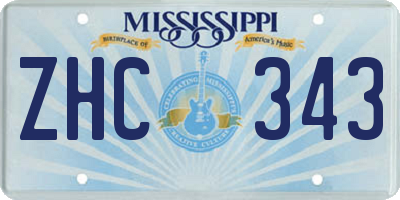 MS license plate ZHC343