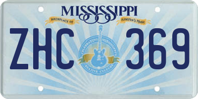 MS license plate ZHC369